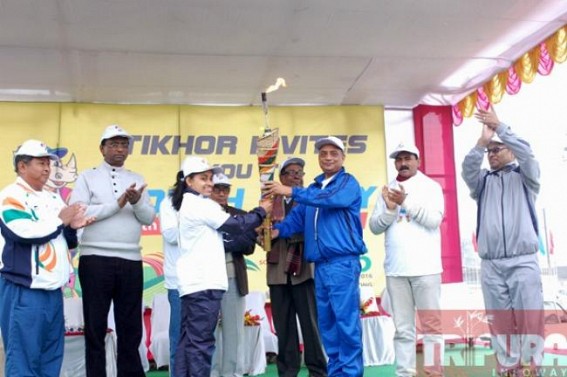 Sports Minister Shahid Chowdhury inaugurates torch rally and mini marathon 